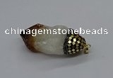 CGP3206 25*45mm - 28*50mm nuggets citrine gemstone pendants