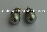 CGP325 15*25mm - 15*30mm teardrop pearl shell pendants wholesale