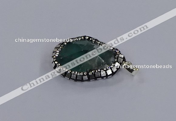 CGP3290 25*30mm - 30*35mm faceted freeform fluorite pendants