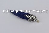 CGP3360 15*50mm - 16*65mm sticks lapis lazuli gemstone pendants