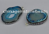 CGP3396 45*50mm - 45*60mm freeform druzy agate pendants