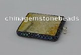 CGP3422 35*60mm - 40*50mm rectangle fossil coral pendants