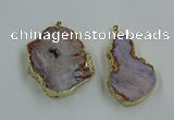 CGP3440 30*45mm - 45*55mm freeform south red agate pendants