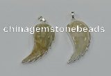 CGP3483 22*45mm - 25*50mm wing-shaped fossil coral pendants