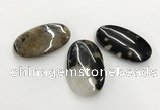 CGP3520 35*60mm oval sakura agate slab pendants