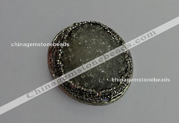 CGP356 35*55mm freeform crystal glass pendants wholesale