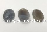 CGP3580 32*45mm faceted oval agate pendants wholesale