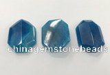 CGP3592 32*42mm faceted octagonal agate pendants wholesale