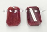 CGP3598 35*55mm faceted octagonal agate pendants wholesale