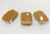 CGP3606 32*45mm faceted rectangle candy jade pendants wholesale