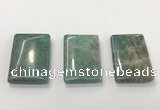 CGP3615 30*45mm rectangle amazonite gemstone pendants wholesale