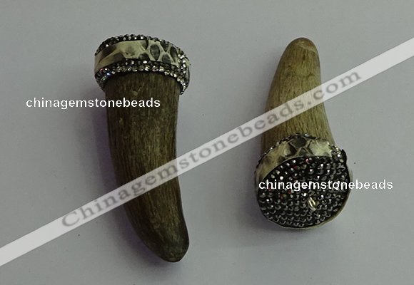 CGP398 20*70mm ox horn pendants wholesale