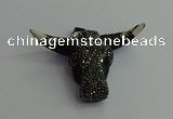 CGP400 45*65mm ox-head bone pendants wholesale