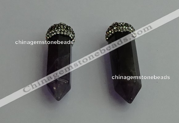 CGP412 12*45mm - 15*50mm sticks amethyst pendants wholesale