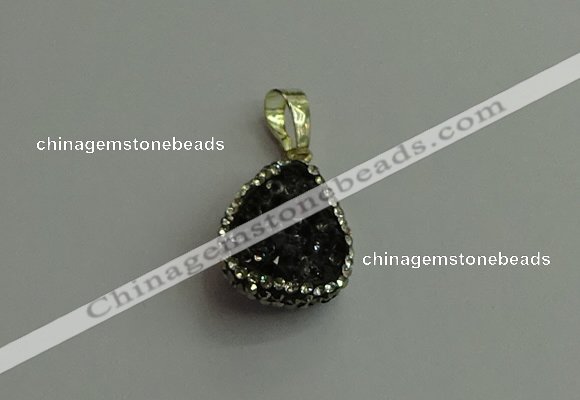 CGP475 15*20mm teardrop crystal glass pendants wholesale