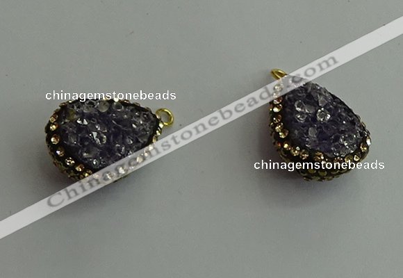 CGP480 15*20mm teardrop crystal glass pendants wholesale