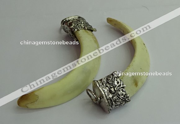 CGP542 18*75mm - 20*85mm pig tooth pendants wholesale