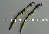 CGP655 18*95mm feather bone pendants wholesale