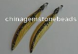 CGP656 18*95mm feather bone pendants wholesale