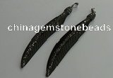 CGP657 18*95mm feather bone pendants wholesale