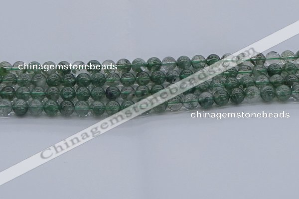 CGQ501 15.5 inches 6mm round imitation green phantom quartz beads