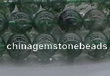 CGQ502 15.5 inches 8mm round imitation green phantom quartz beads