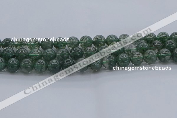 CGQ504 15.5 inches 12mm round imitation green phantom quartz beads