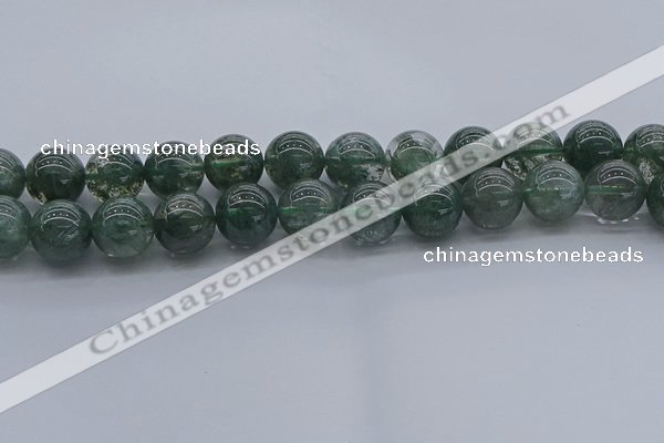 CGQ506 15.5 inches 16mm round imitation green phantom quartz beads