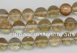 CGQ51 15.5 inches 6mm round gold sand quartz beads wholesale