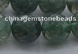 CGQ527 15.5 inches 18mm faceted round imitation green phantom quartz beads