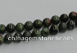 CGR01 16 inches 6mm round green rain forest stone beads wholesale