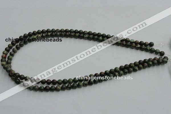 CGR01 16 inches 6mm round green rain forest stone beads wholesale