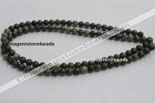 CGR02 16 inches 8mm round green rain forest stone beads wholesale