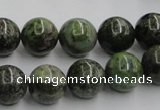 CGR04 16 inches 12mm round green rain forest stone beads wholesale