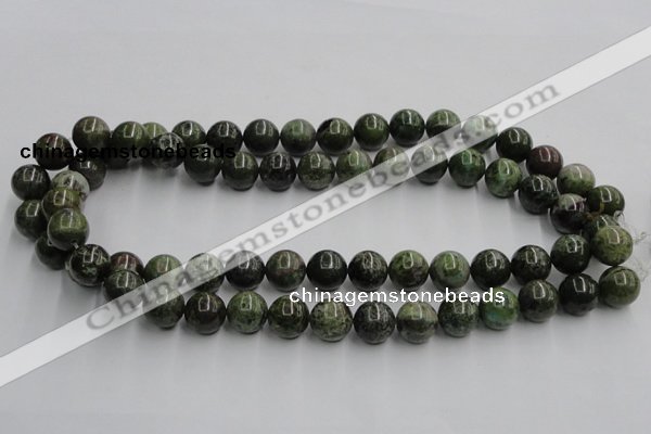 CGR04 16 inches 12mm round green rain forest stone beads wholesale