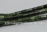 CGR07 16 inches 4*6mm cylinder green rain forest stone beads wholesale