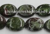 CGR11 16 inches 15*20mm oval green rain forest stone beads wholesale