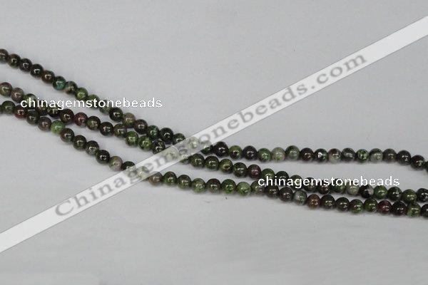 CGR42 15.5 inches 4mm round green rain forest stone beads wholesale