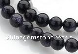 CGS01 15 inches 8mm round blue goldstone beads Wholesale