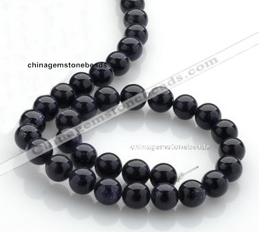 CGS02 15 inches 10mm round blue goldstone beads Wholesale