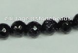 CGS107 15.5 inches 10mm faceted round blue goldstone beads wholesale