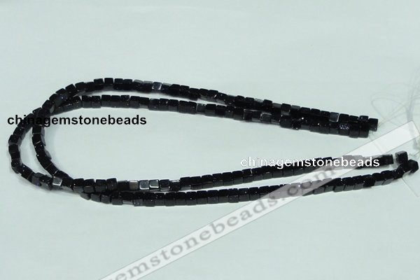 CGS116 15.5 inches 5*5mm cube blue goldstone beads wholesale