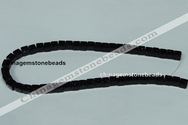 CGS118 15.5 inches 8*8mm cube blue goldstone beads wholesale