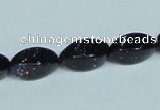 CGS119 15.5 inches 8*16mm twisted rice blue goldstone beads wholesale