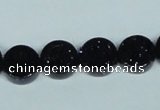 CGS124 15.5 inches 4*12mm coin blue goldstone beads wholesale