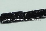 CGS127 15.5 inches 12*12mm square blue goldstone beads wholesale
