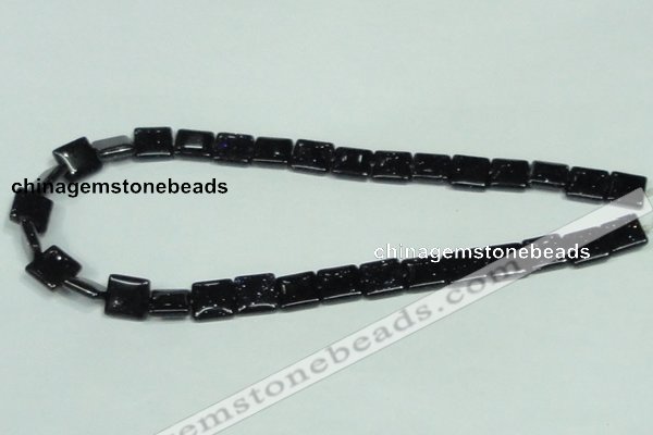 CGS127 15.5 inches 12*12mm square blue goldstone beads wholesale