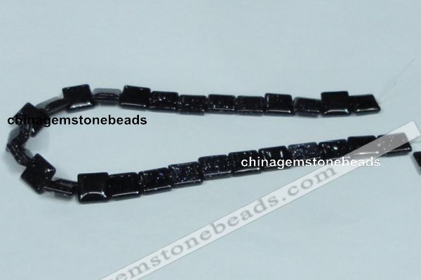 CGS128 15.5 inches 14*14mm square blue goldstone beads wholesale