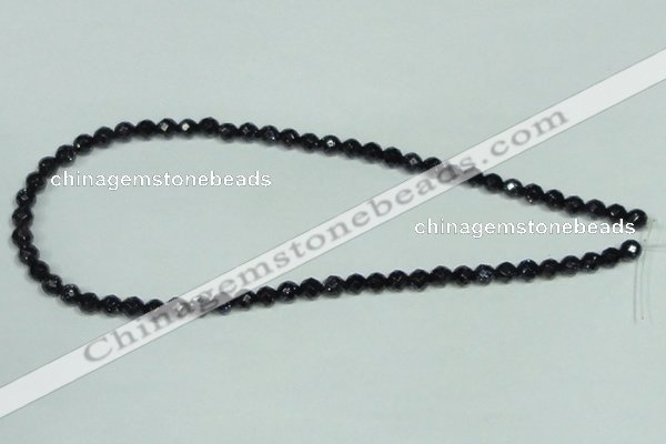 CGS138 15.5 inches 4mm faceted round blue goldstone beads wholesale