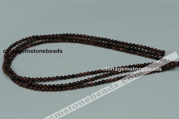 CGS200 15.5 inches 4mm round blue & brown goldstone beads wholesale